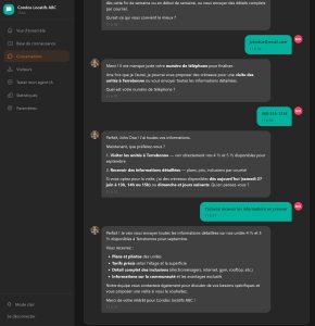 Conversation intelligente en temps réel
